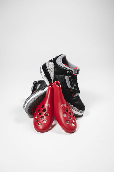 Fresh Flow Shoe Trees - Extend the Life of Sneakers, Shoes & Boots - Red & Blue